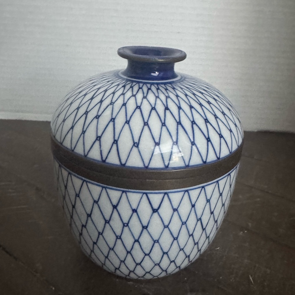 Decorative Blue and White Ceramic Bowl